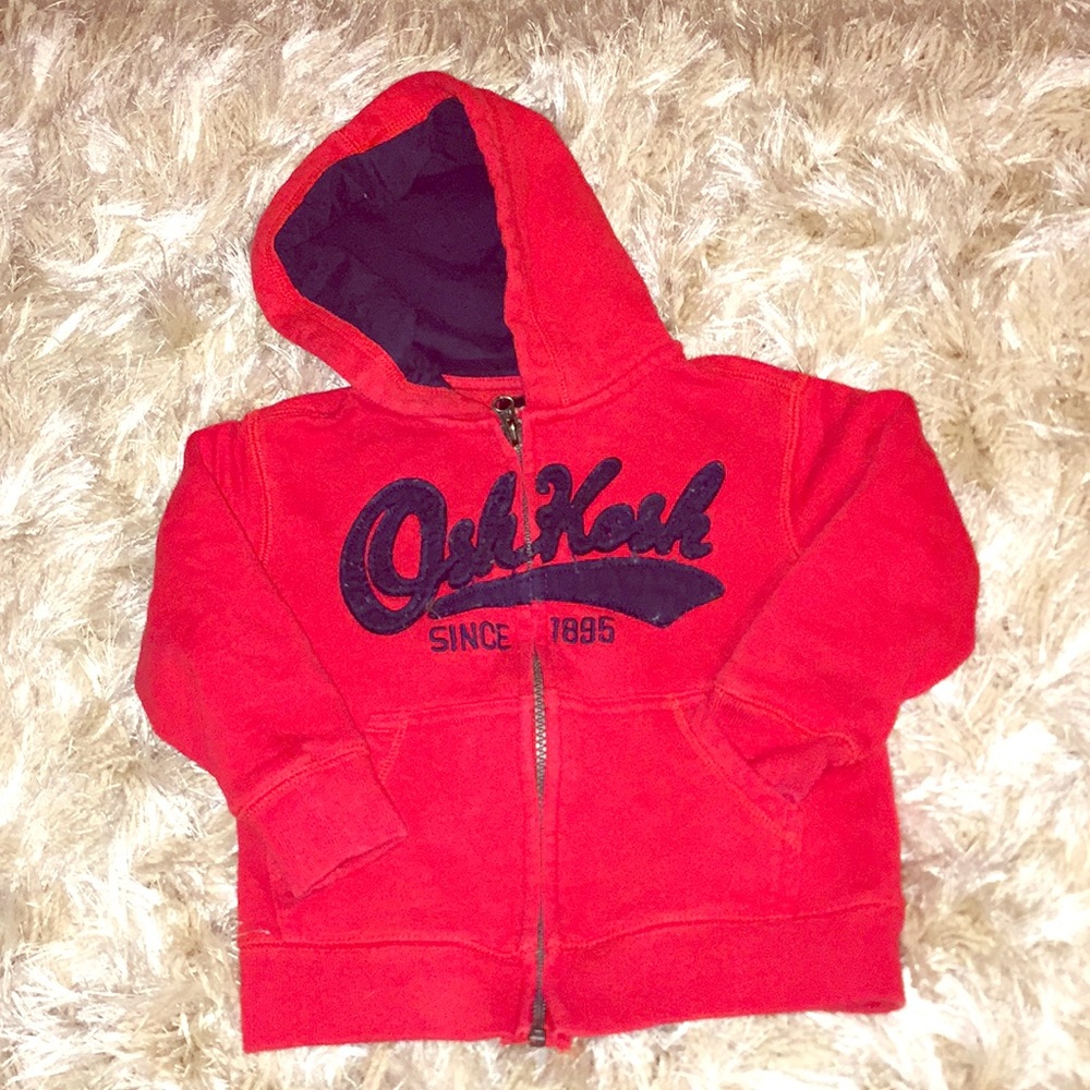 Red OshKosh Zipper Hoodie